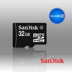 SanDisk MicroSD SDQ 32GB - Class 4, Full HD Video, Waterproof