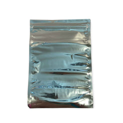100 Resealable Aluminium Pouches 10x15cm - Windowed Zip Close Food Storage Bag