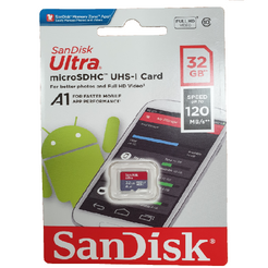SanDisk 32GB Micro SDHC Ultra UHS-I Class 10, A1, 120MB/s