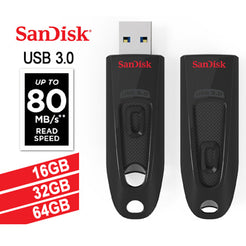 SanDisk Ultra 32G USB 3.0 Flash Drive - Read Speeds up to 80MB/s